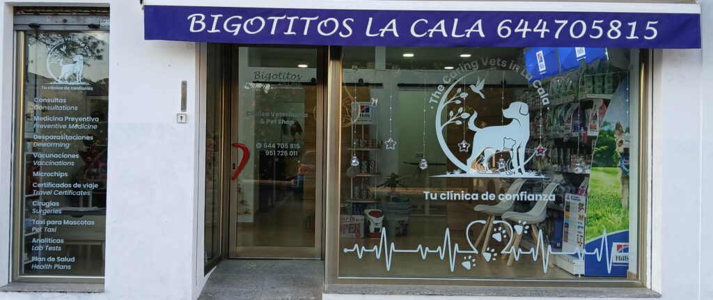 Bigotitos La Cala Clínica veterinaria & pet shop en La Cala de Mijas Málaga The Caring Vets in La Cala